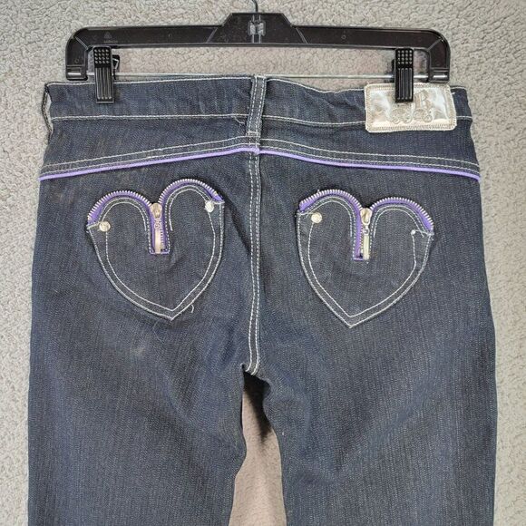 Soho Babe Jeans with Heart-shaped Pockets Sz 5 - Picture 4 of 12